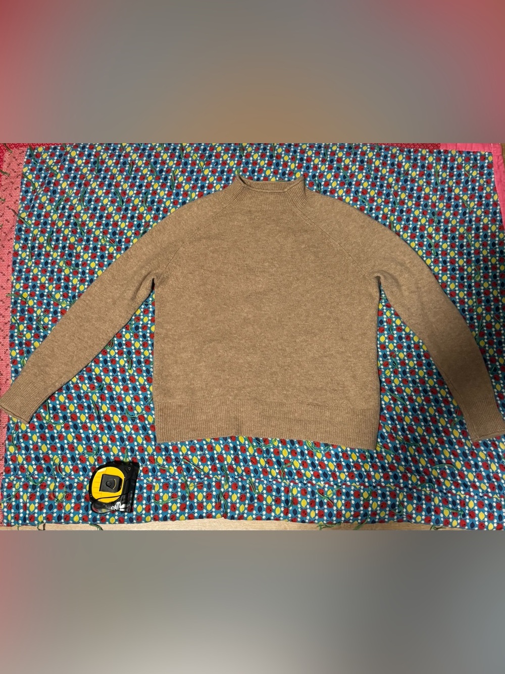 J.Crew Rollneck Sweater Super Soft Alpaca & Merino Wool Blend Tan Heather XS